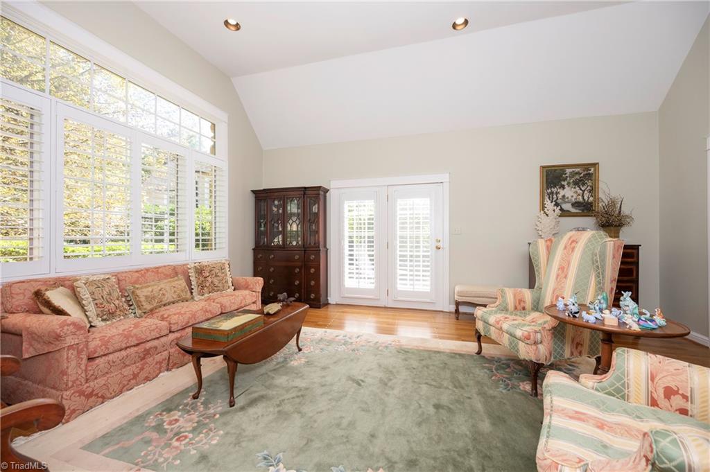 130 Linden Place Bermuda Run, NC 27006 - Photo 12 of 24 Living Room/Doors to Patio
