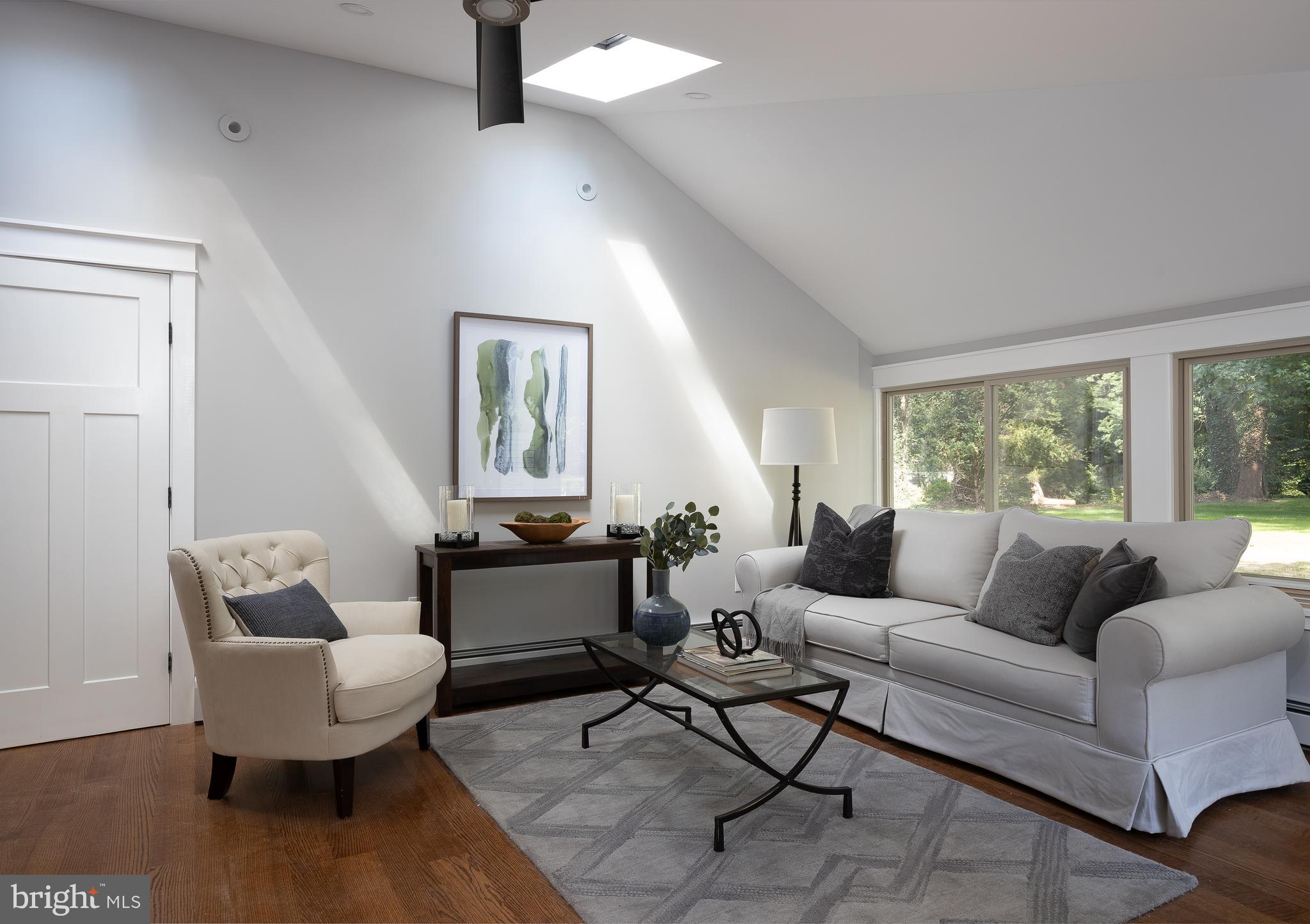 8 Hilltop Road Rose Valley, PA 19086 - Photo 18 of 51 Family room with skylights off the kitchen