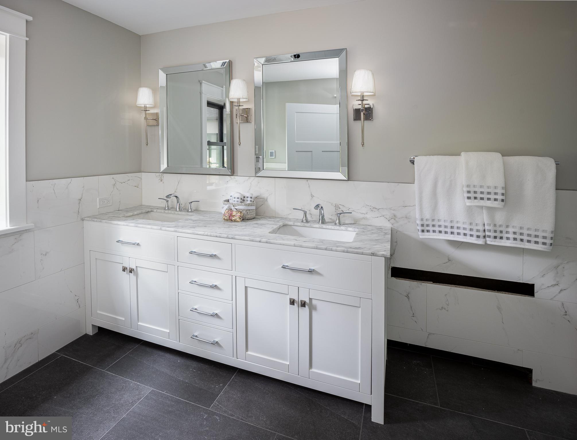 8 Hilltop Road Rose Valley, PA 19086 - Photo 26 of 51 Master bathroom with radiant tile floor