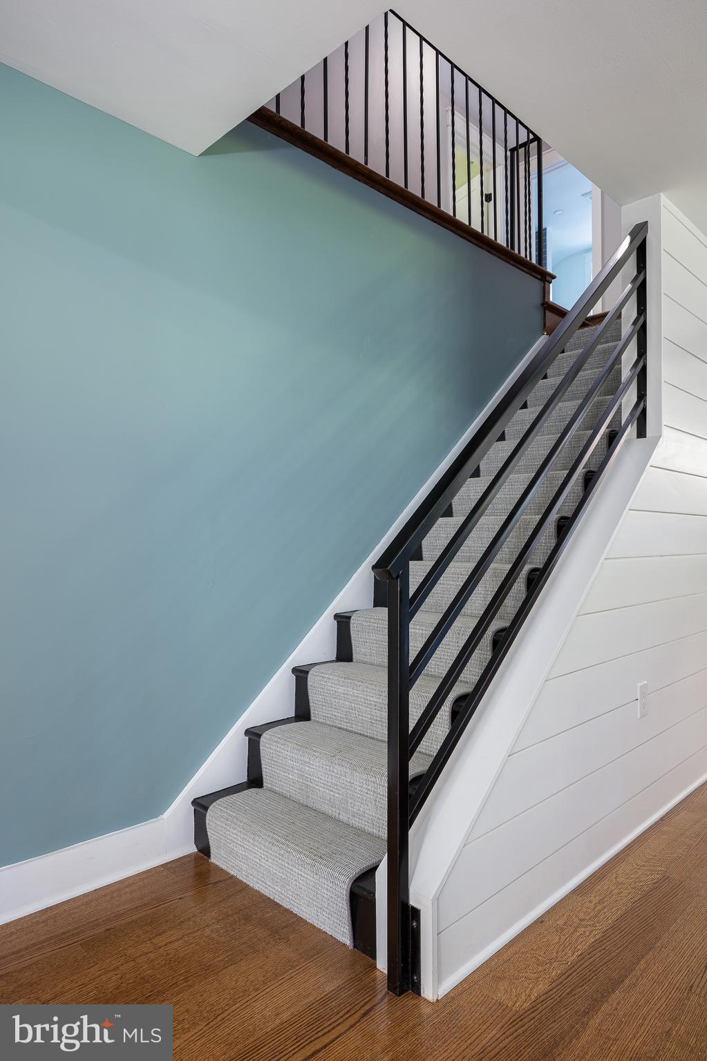 8 Hilltop Road Rose Valley, PA 19086 - Photo 33 of 51 Custom stairs to second floor