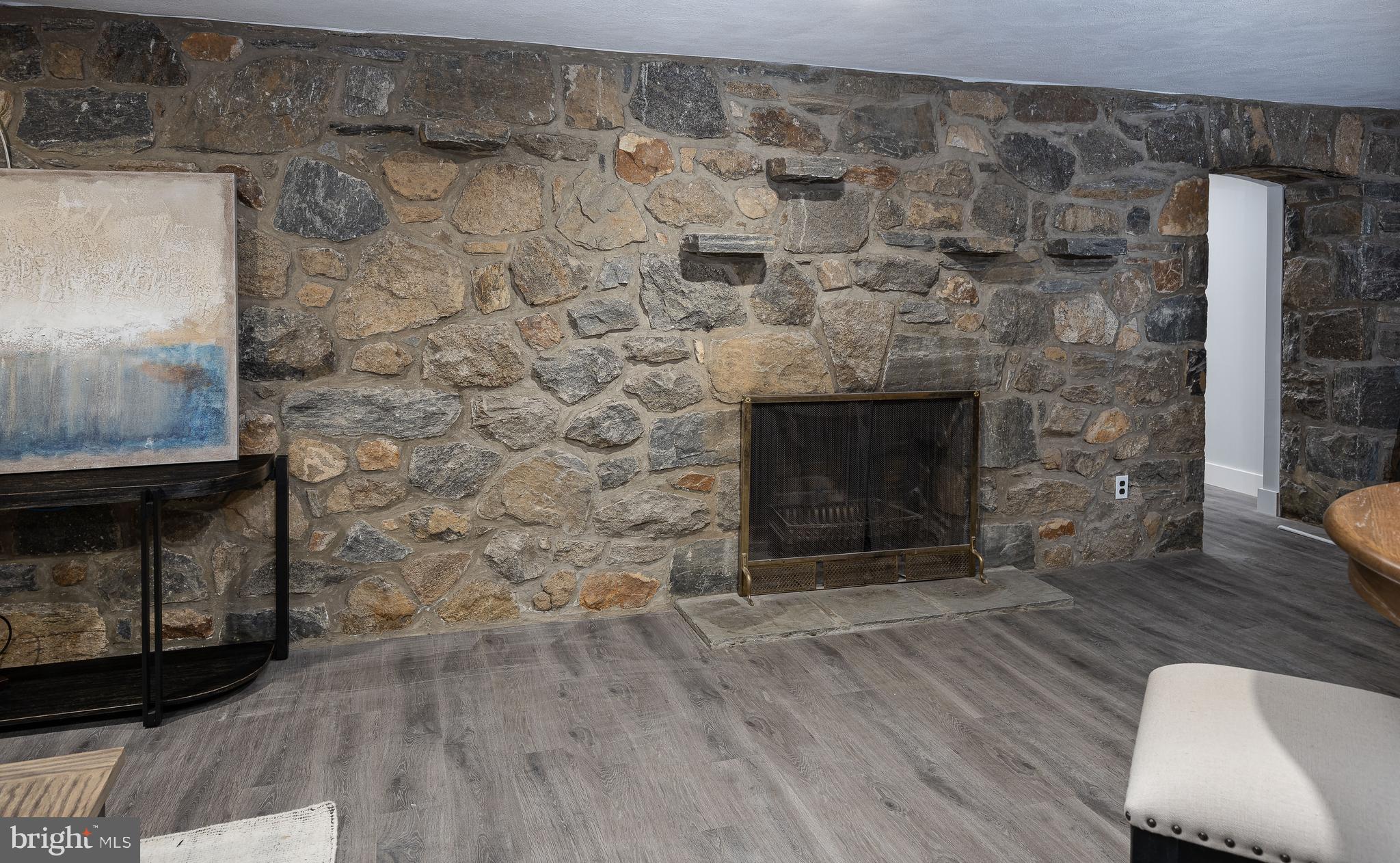 8 Hilltop Road Rose Valley, PA 19086 - Photo 42 of 51 Gas fireplace in recreation room
