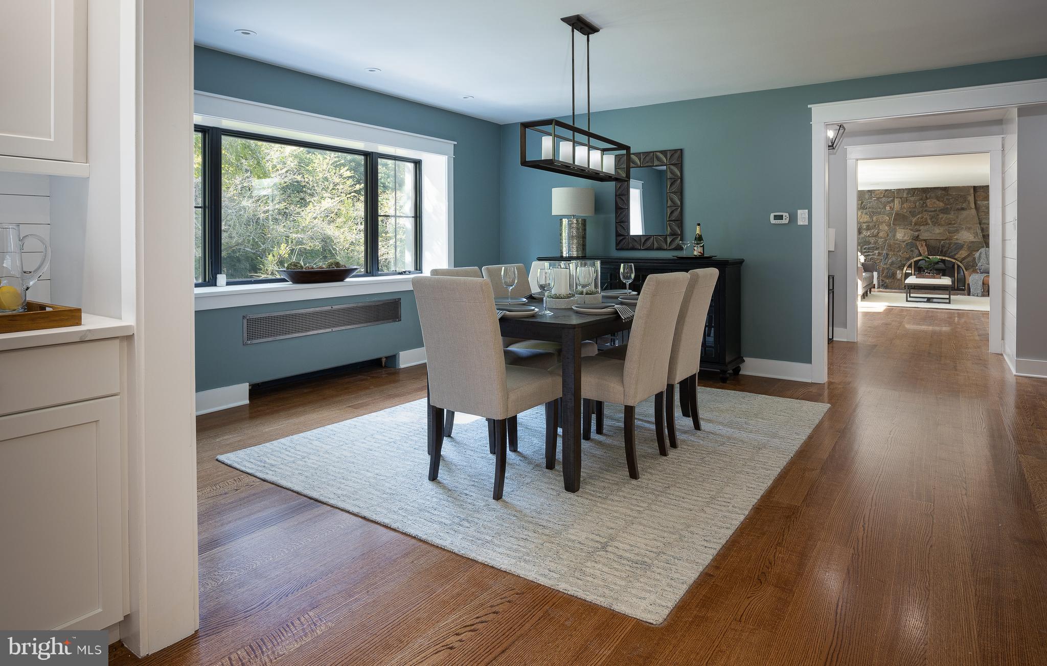 8 Hilltop Road Rose Valley, PA 19086 - Photo 9 of 51 Dining Room open to the kitchen