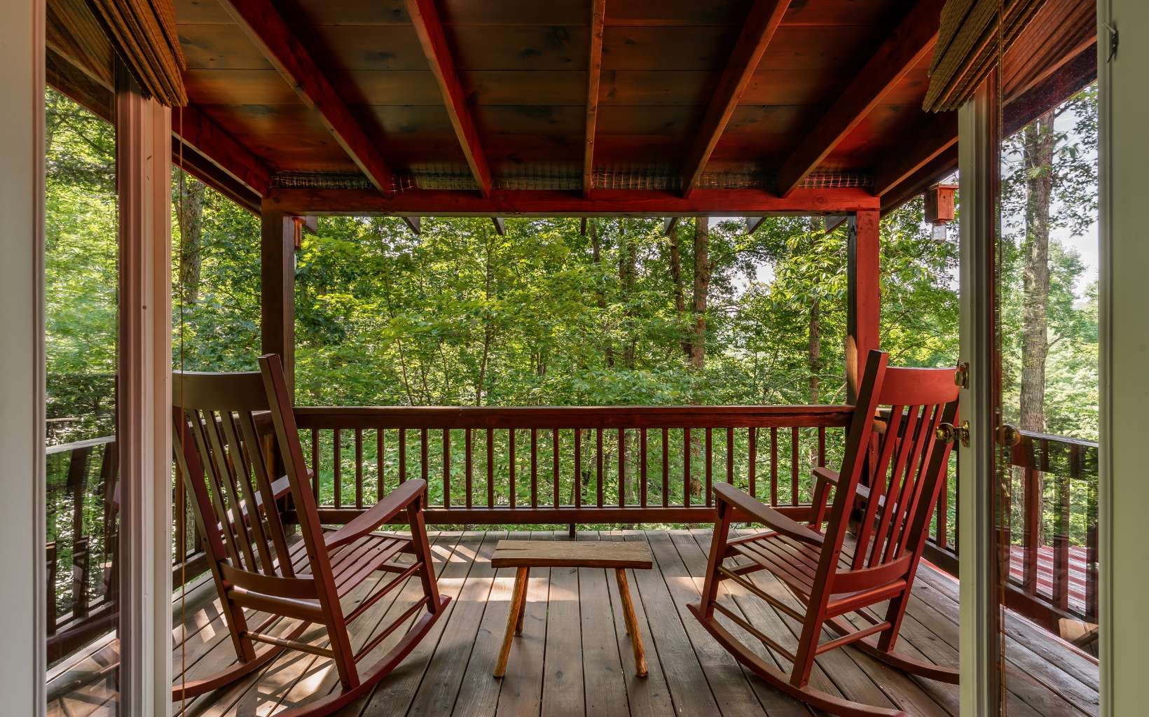 282 Papa Bear Path Cherry Log, GA 30522 - Photo 11 of 33 a view of a two chairs in the balcony