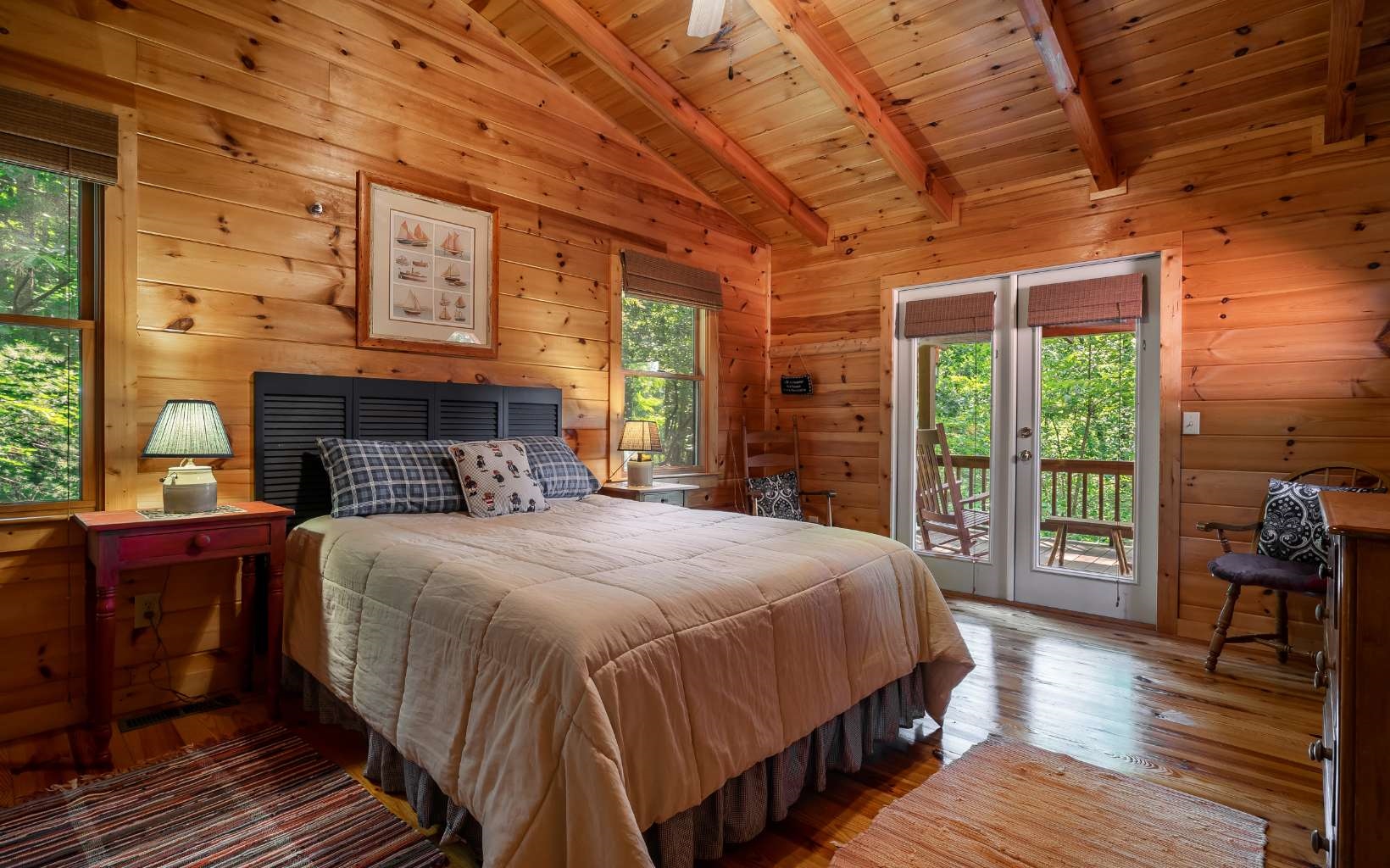 282 Papa Bear Path Cherry Log, GA 30522 - Photo 13 of 33 a bedroom with bed and wooden floor