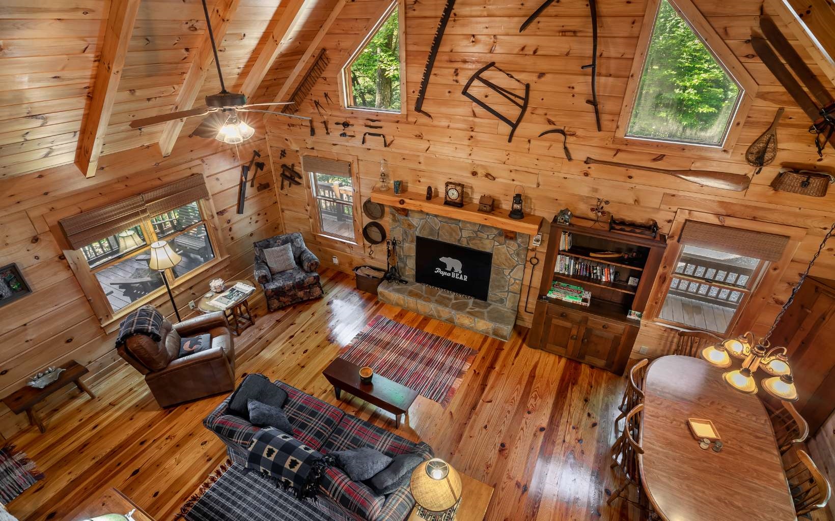 282 Papa Bear Path Cherry Log, GA 30522 - Photo 14 of 33 a view of living room with furniture and fireplace