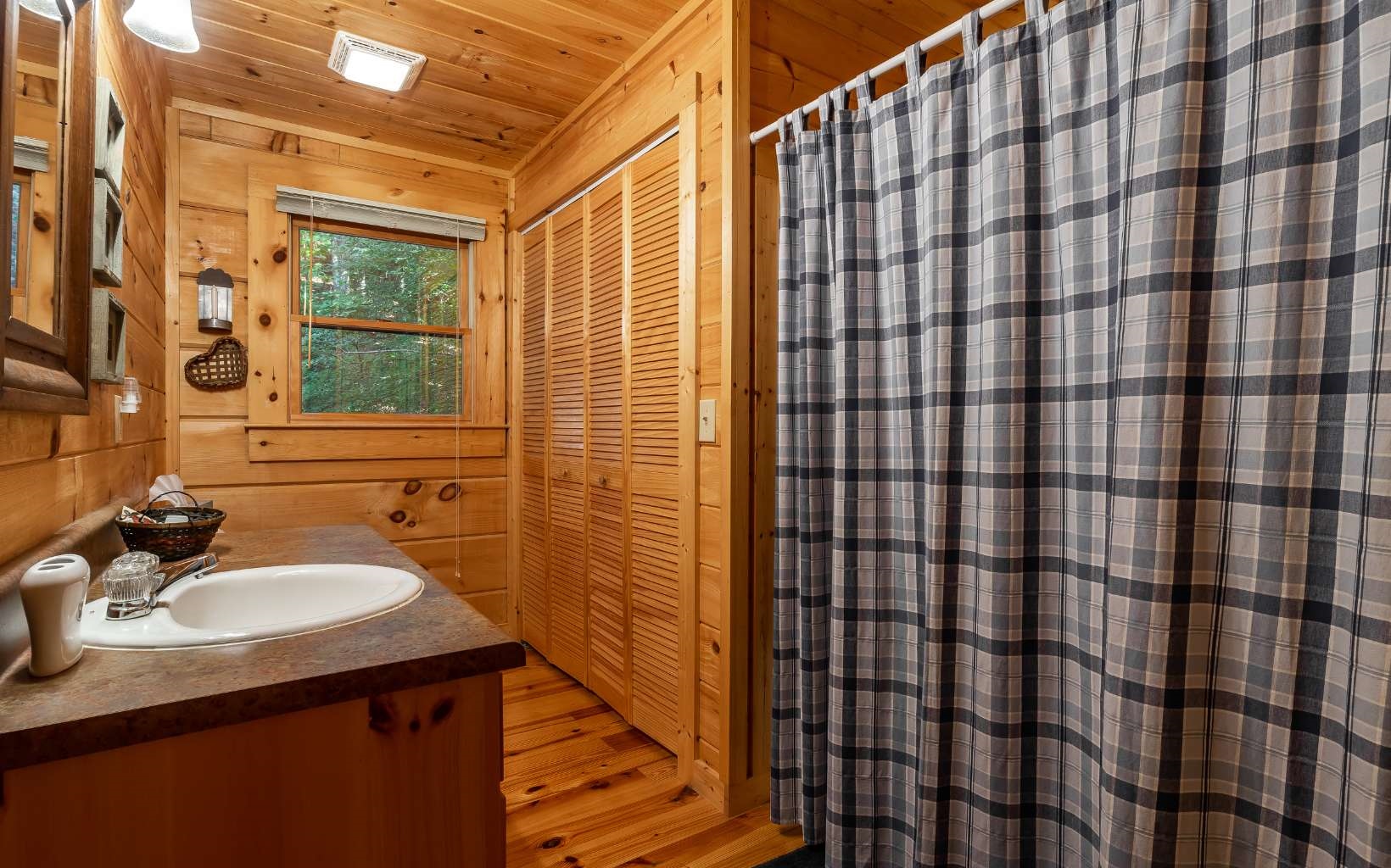 282 Papa Bear Path Cherry Log, GA 30522 - Photo 19 of 33 a bathroom with a sink shower and a mirror