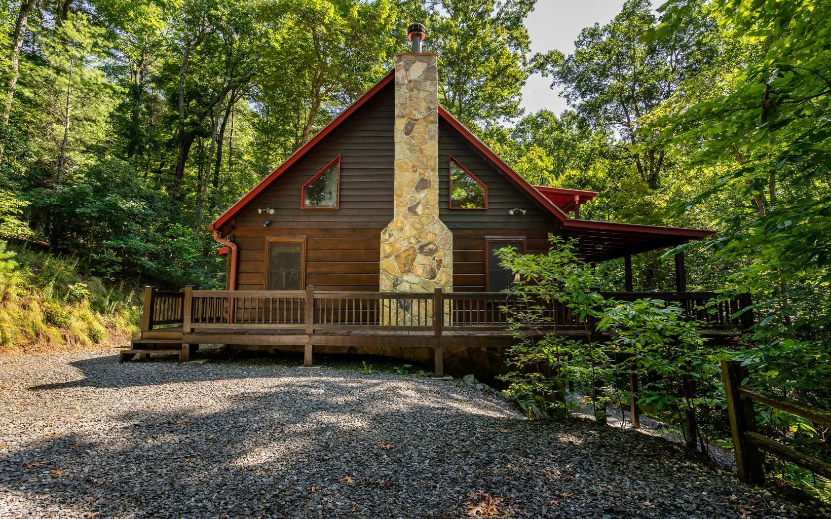 282 Papa Bear Path Cherry Log, GA 30522 - Photo 2 of 33 a view of backyard with deck and garden