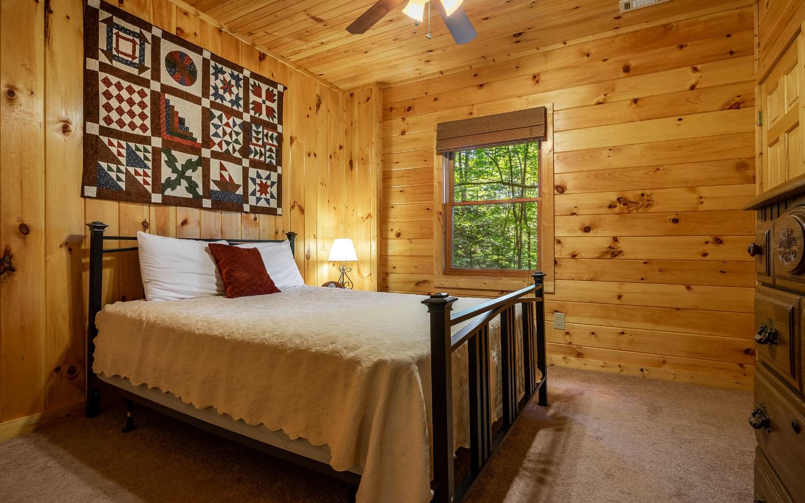 282 Papa Bear Path Cherry Log, GA 30522 - Photo 25 of 33 a bedroom with a bed and a window