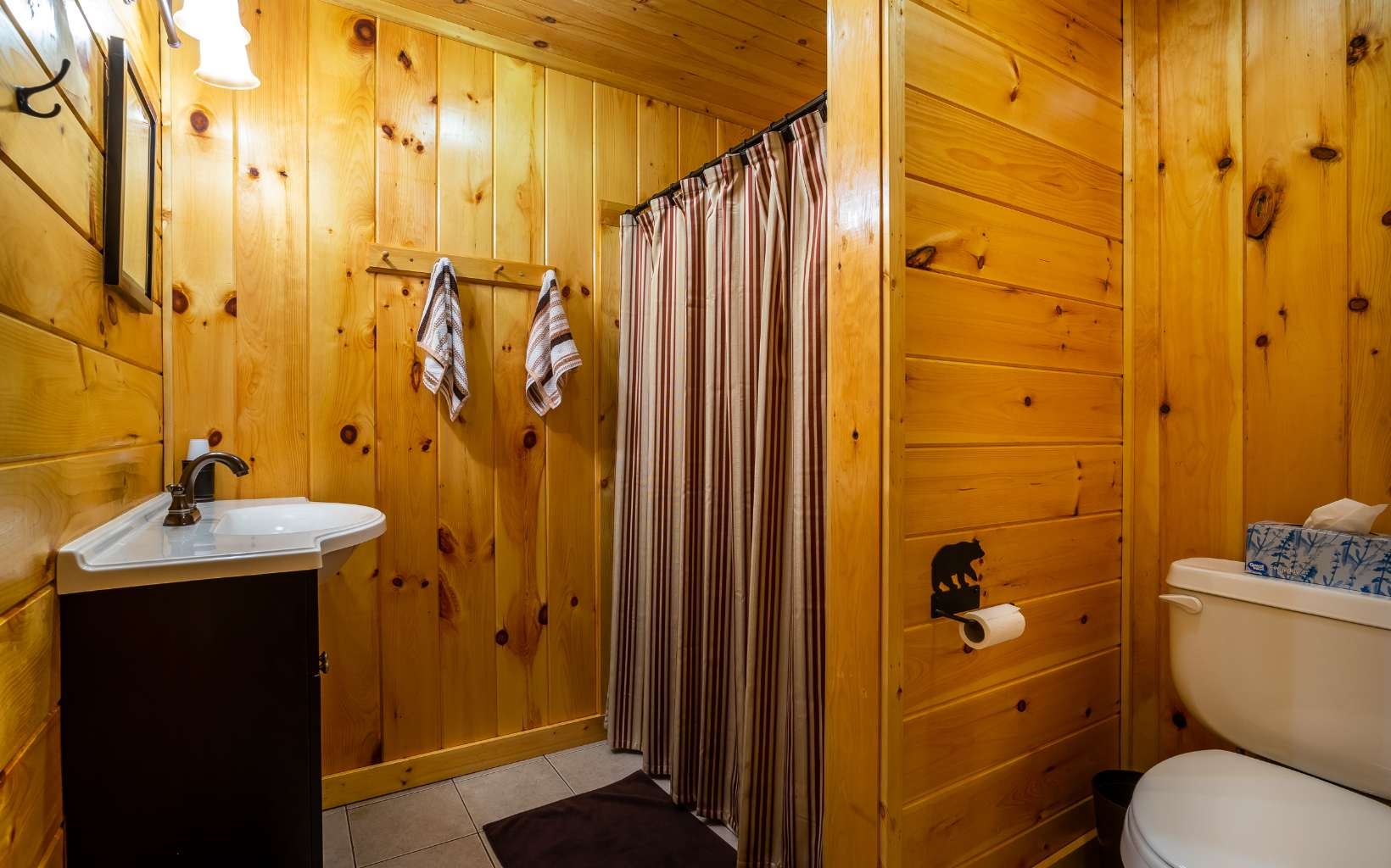 282 Papa Bear Path Cherry Log, GA 30522 - Photo 26 of 33 a bathroom with a sink a toilet and shower