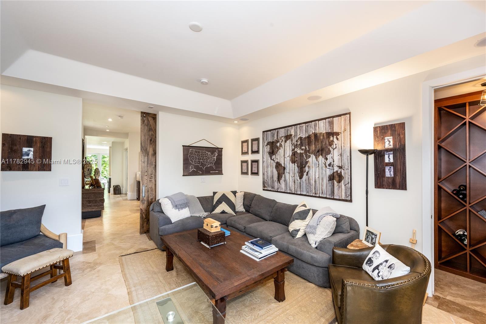 31 Island Drive Key Biscayne, FL 33149 - Photo 25 of 26 a living room with furniture and wooden floor