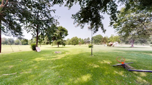 a view of outdoor space with a garden