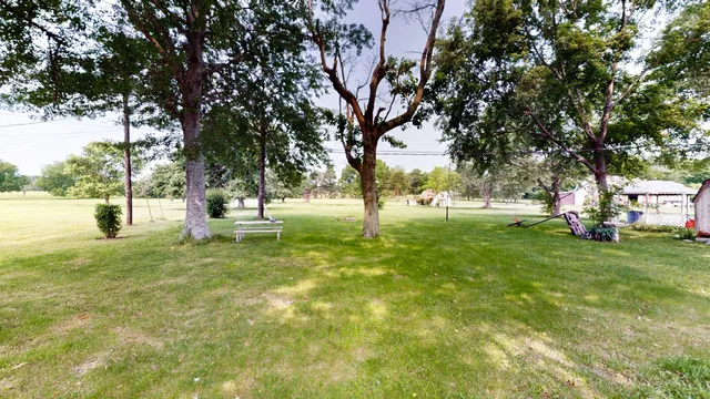 a view of yard with tree and green space