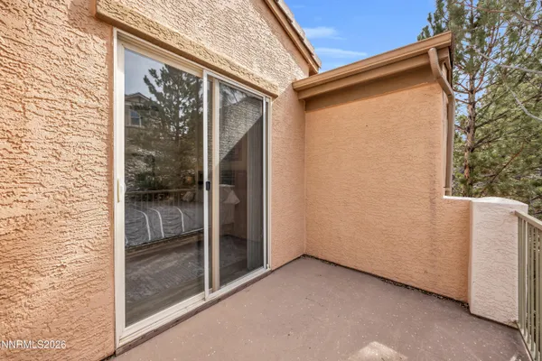 a view of a front door and porch