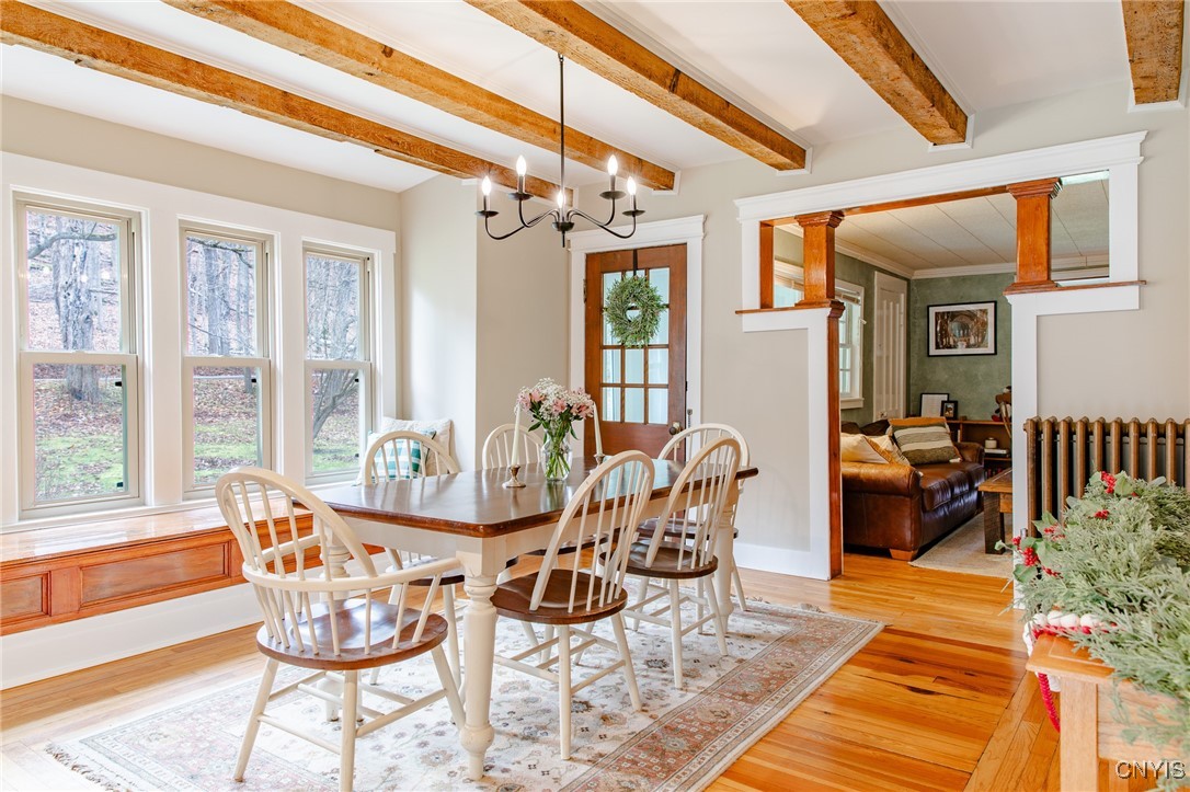 6323 Smokey Hollow Road LaFayette, NY 13078 - Photo 5 of 23 A large dining area with a custom window seat