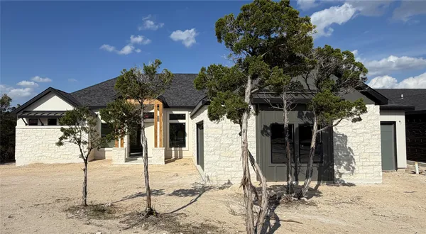 a front view of a house