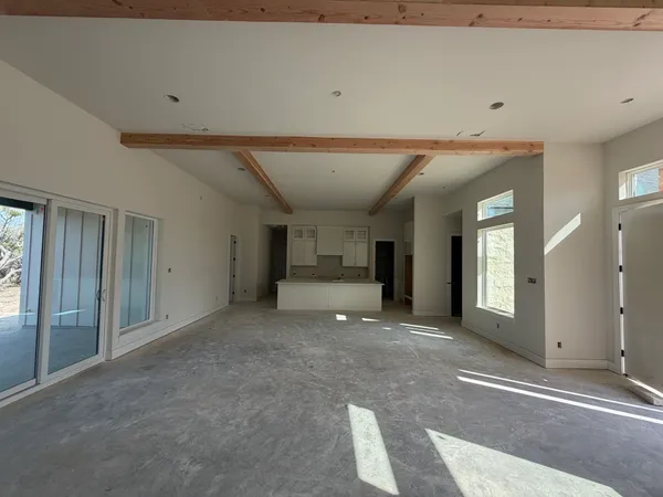 a view of a room with window