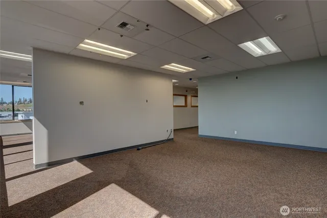 a view of a livingroom with an empty space
