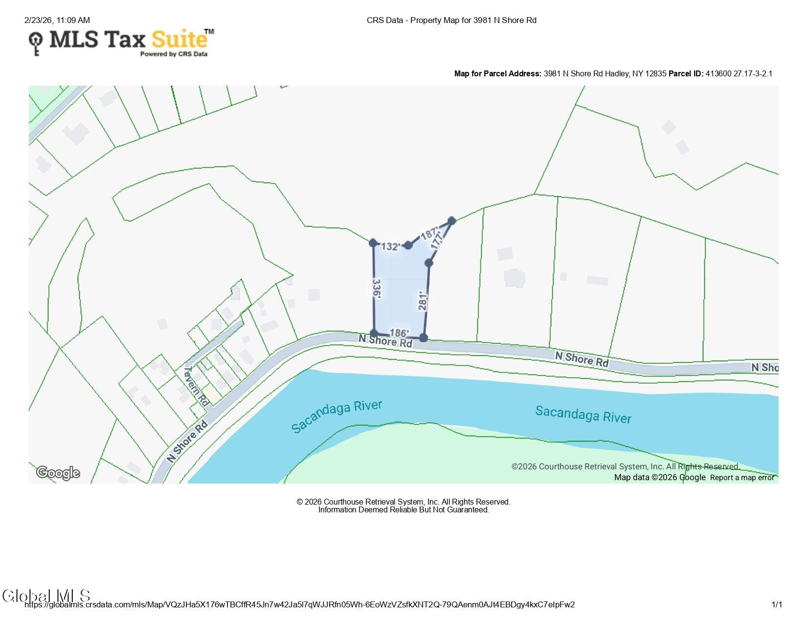 3981 North Shore Road, Unit 2A Hadley, NY 12835 - Photo 25 of 25 Tax Map