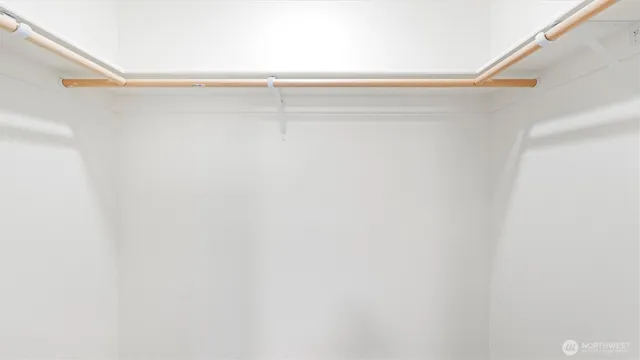 a close up view of racks on the wall