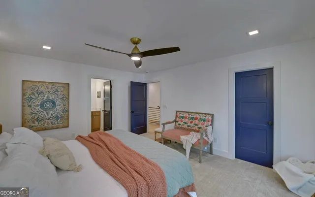 a bathroom with a tub and shower