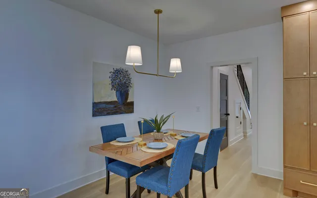 a kitchen with a stove and a microwave