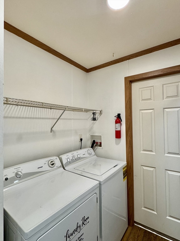 268 Palmer Road, Unit 2 Monson, MA 01057 - Photo 9 of 9 a utility room with dryer and washer