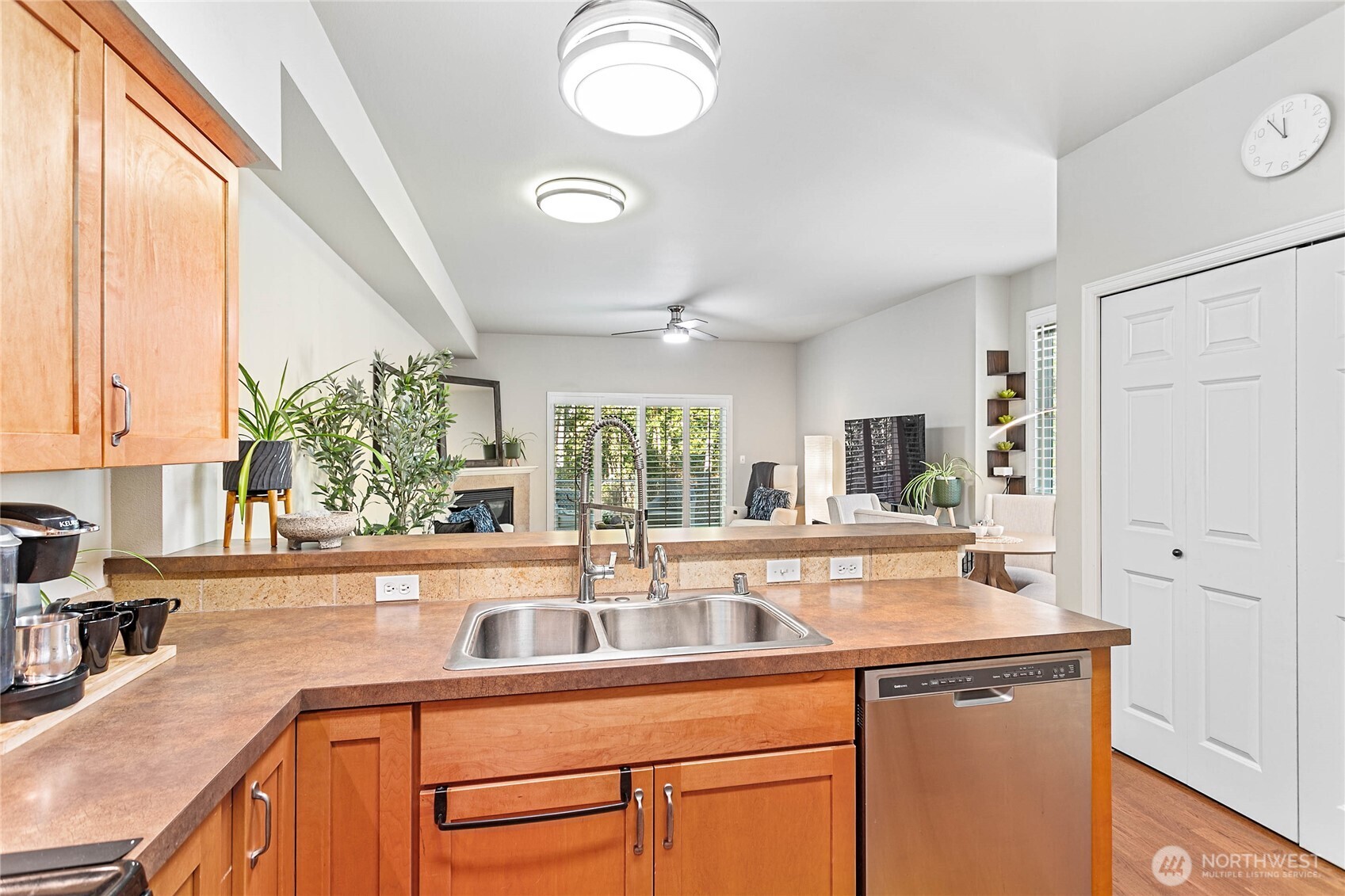 1384 Bayview Court, Unit E1 Blaine, WA 98230 - Photo 17 of 33 a view of a kitchen from a window