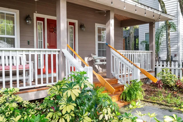 front view of a house with a porch