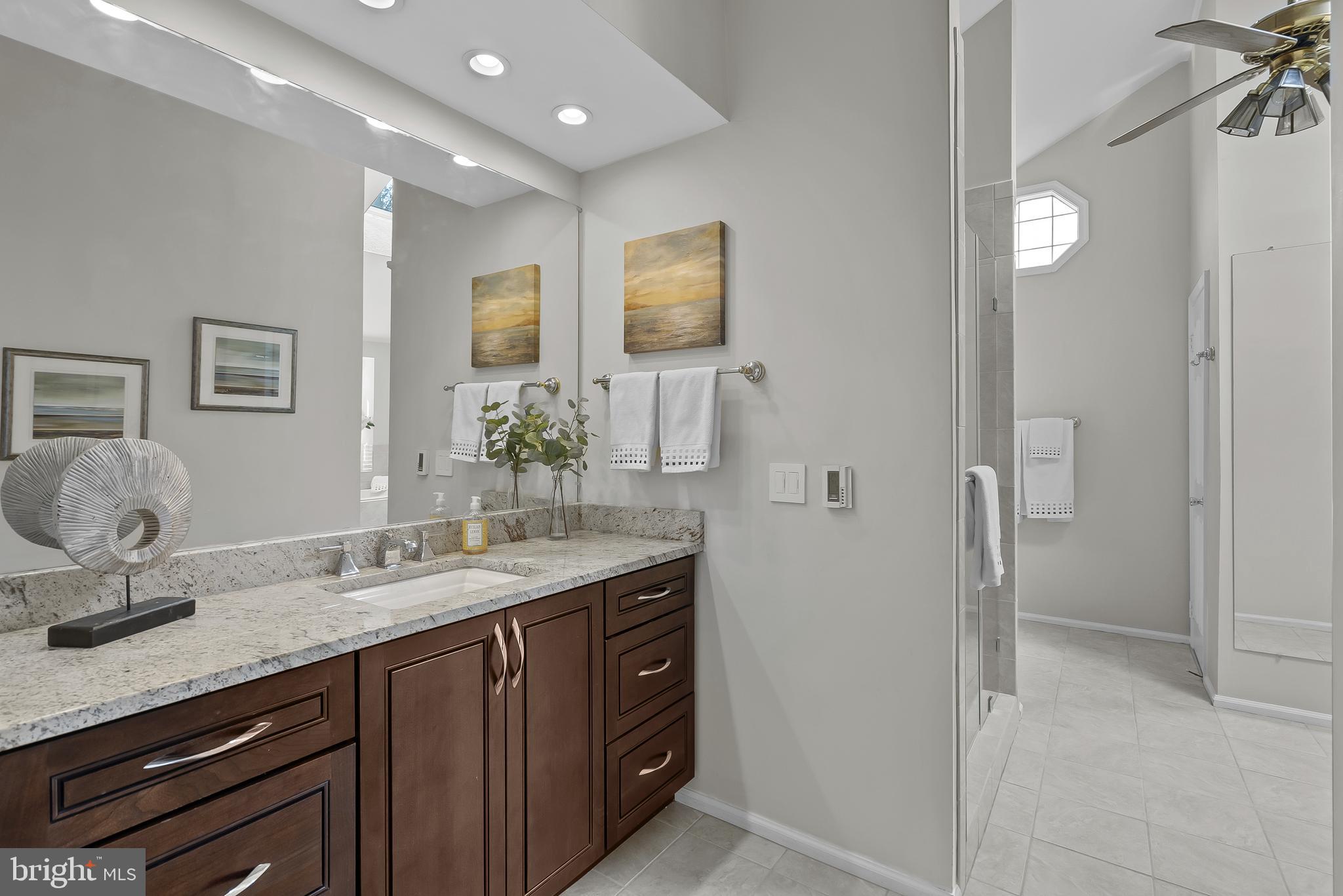 3 Moss Road Sterling, VA 20165 - Photo 40 of 77 Separate Dual Granite Topped Cherry Vanities