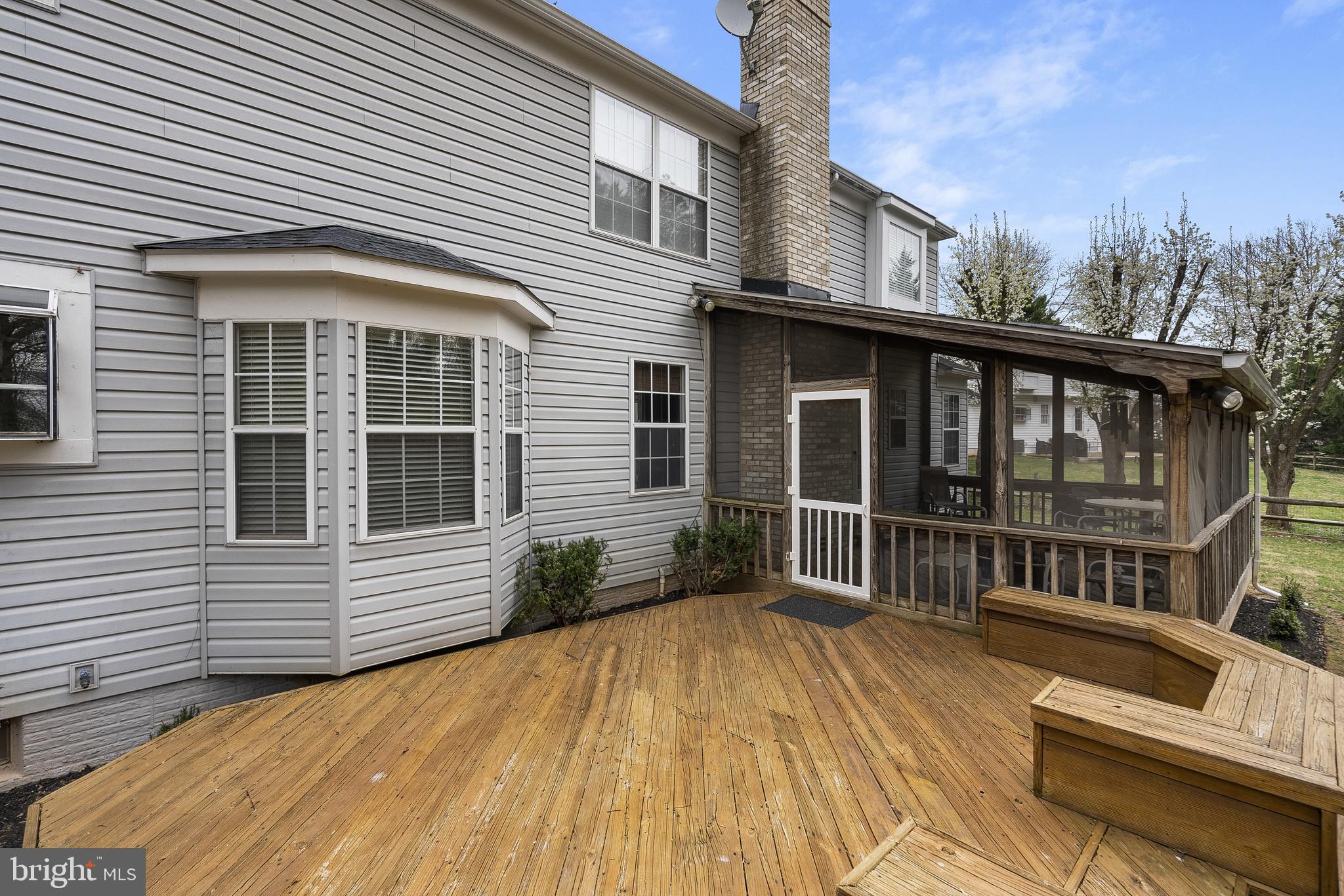 3 Moss Road Sterling, VA 20165 - Photo 60 of 77 Wood Deck off Screened Porch