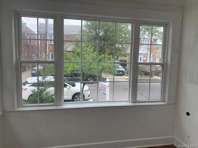 a view of a window in a room