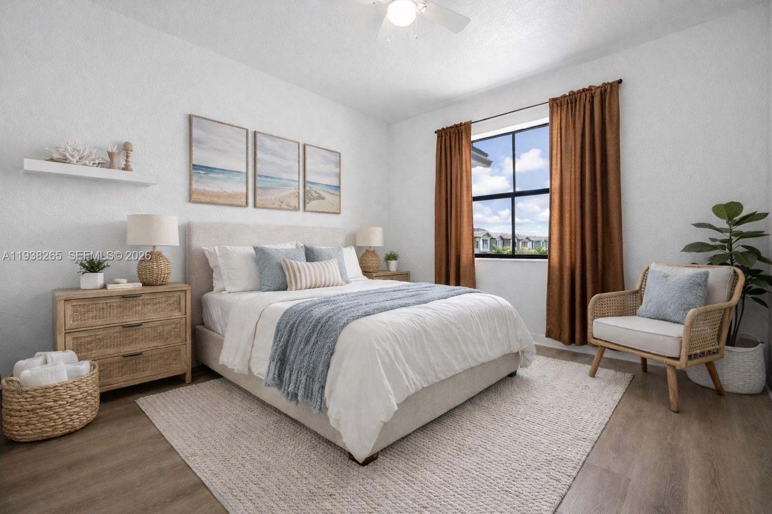 13388 Southwest 286th Street Homestead, FL 33033 - Photo 15 of 46 a bedroom with a bed chair and window