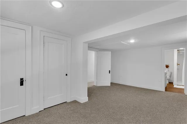 a view of an empty room