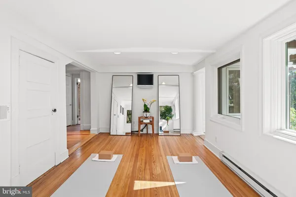 a very nice looking room with a large window