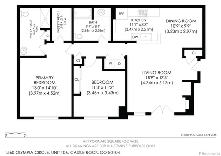 $350,000 | 1560 Olympia Circle, Unit 106, Castle Rock, CO 80104