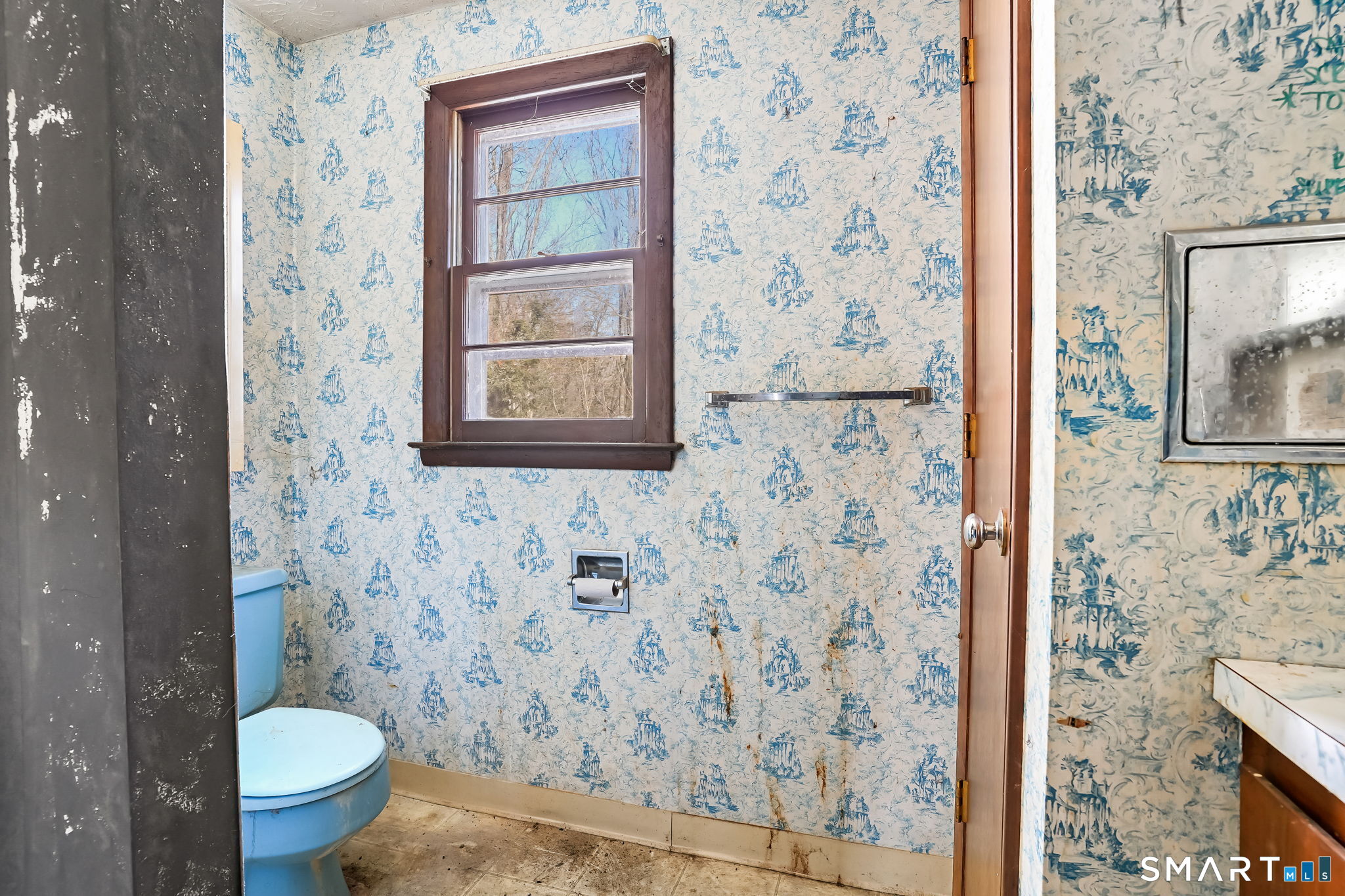 26 George Washington Turnpike Burlington, CT 06013 - Photo 26 of 40 a bathroom with a toilet and a shower curtain