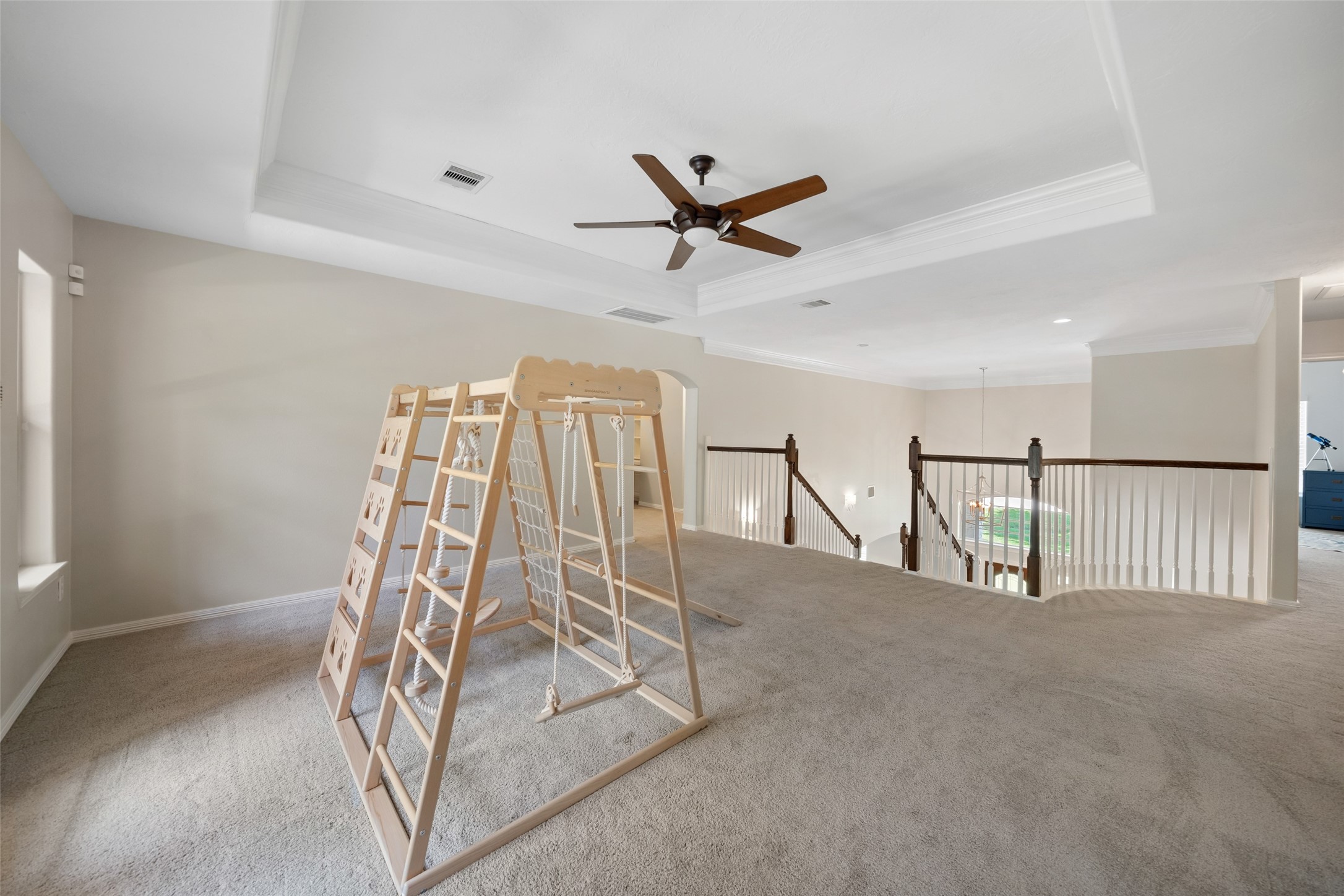 2302 Legends Shore Drive Spring, TX 77386 - Photo 34 of 48 Expansive upstairs landing area offering a bright and versatile space for relaxing, working, or gathering.