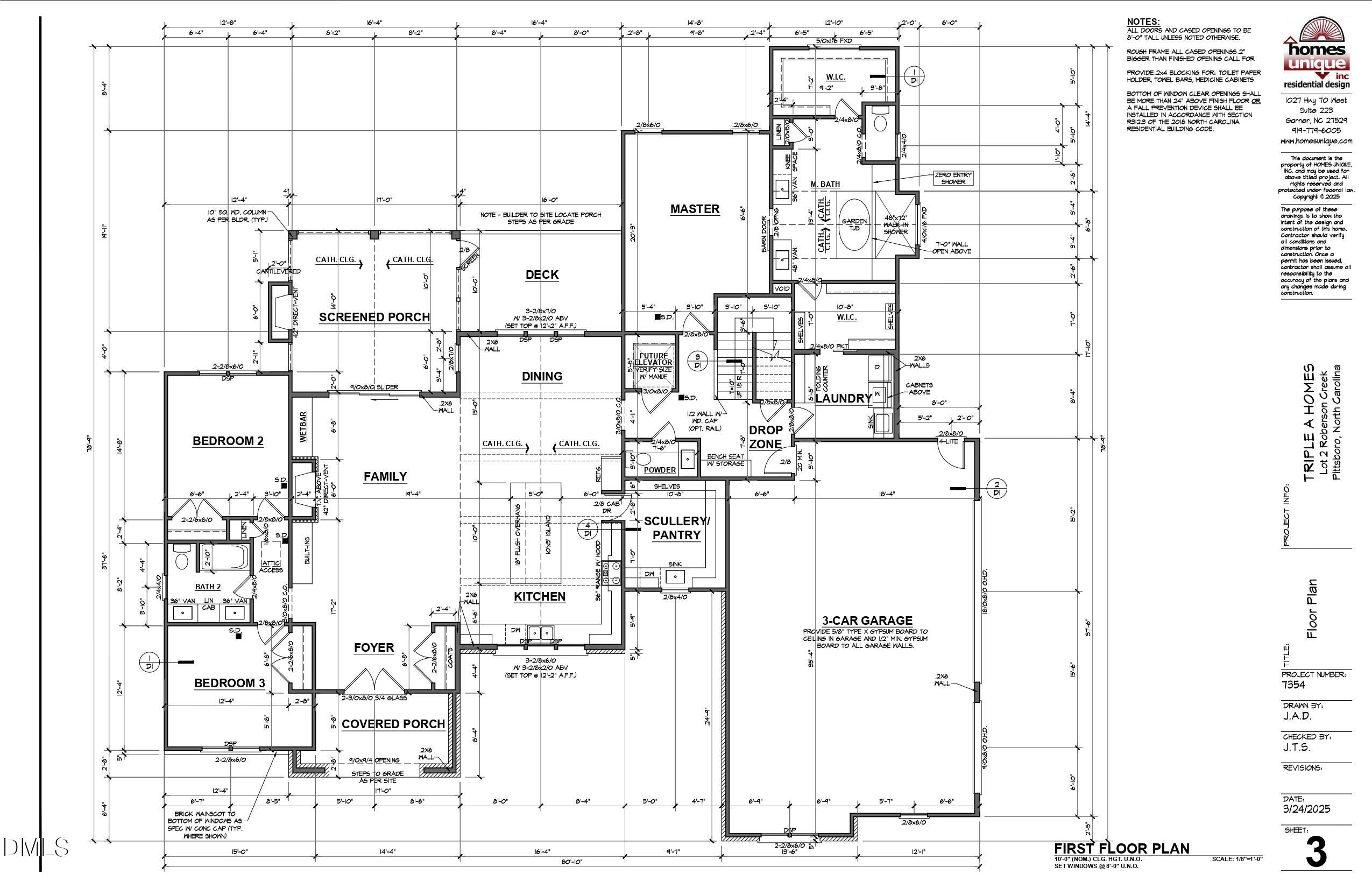 638 Old Goldston Road Pittsboro, NC 27312 - Photo 21 of 22 RO 2 Final Architecturals-4_page-0001