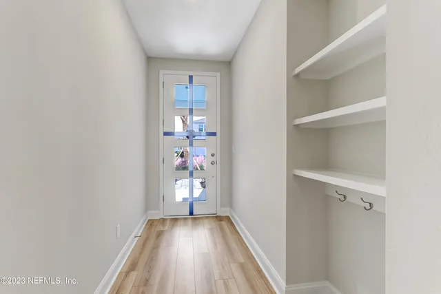 a view of wooden floor