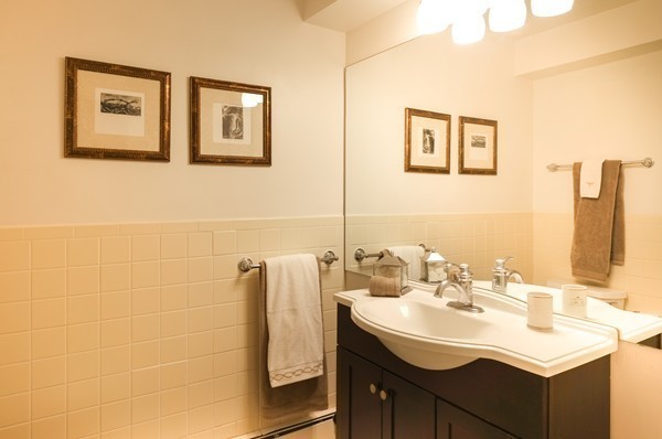 123 Draper Road Wayland, MA 01778 - Photo 17 of 30 a bathroom with a sink and a mirror