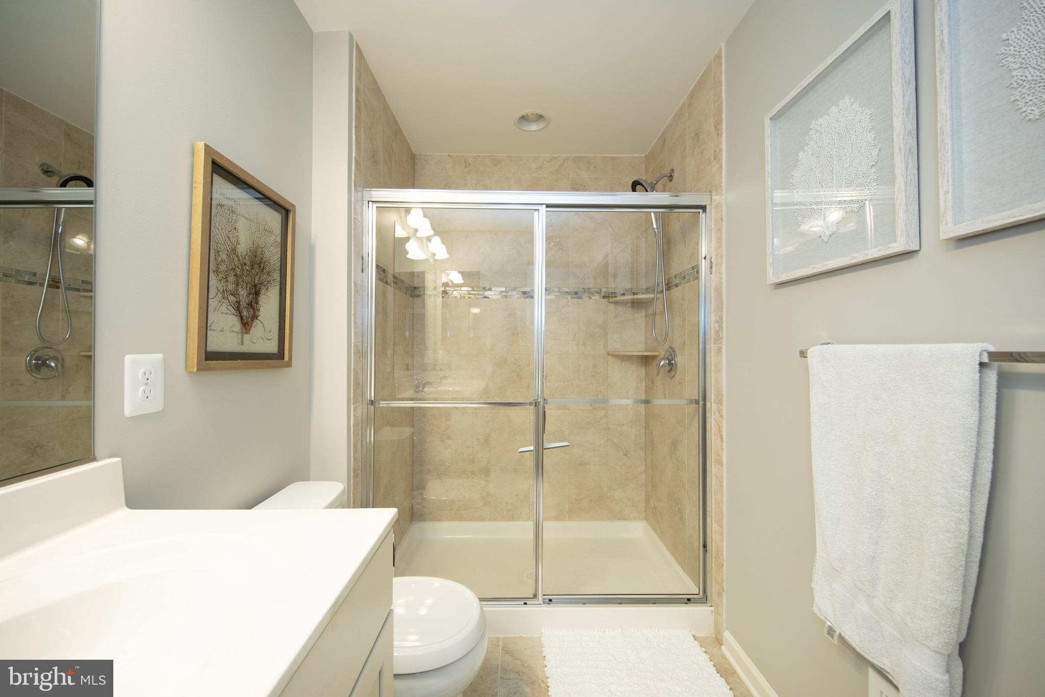 909 Morgan Run Road Baltimore, MD 21220 - Photo 32 of 41 a bathroom with a shower a toilet and sink