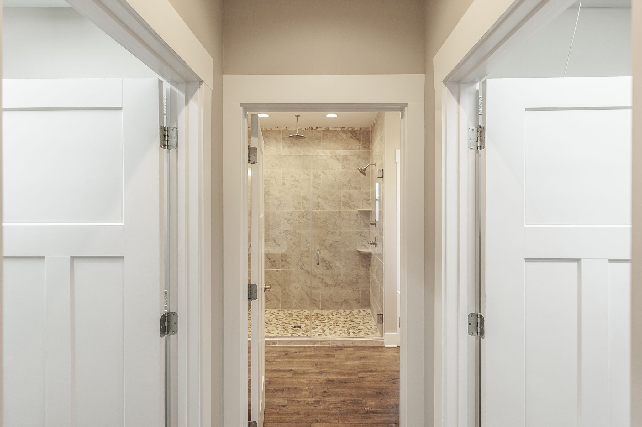 7728 Boyles Road White House, TN 37188 - Photo 38 of 60 a bathroom with a glass shower door