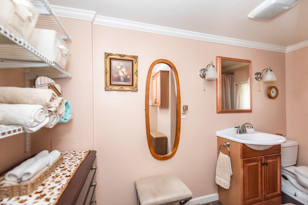 949 Lyn Road Sarver, PA 16055 - Photo 19 of 25 Alternate view of bathroom showing storage to the left.