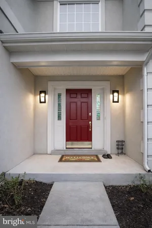 a view of a door of the house