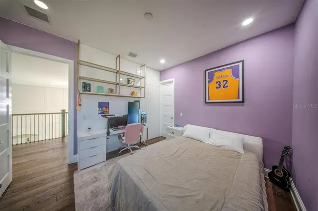 a room with furniture