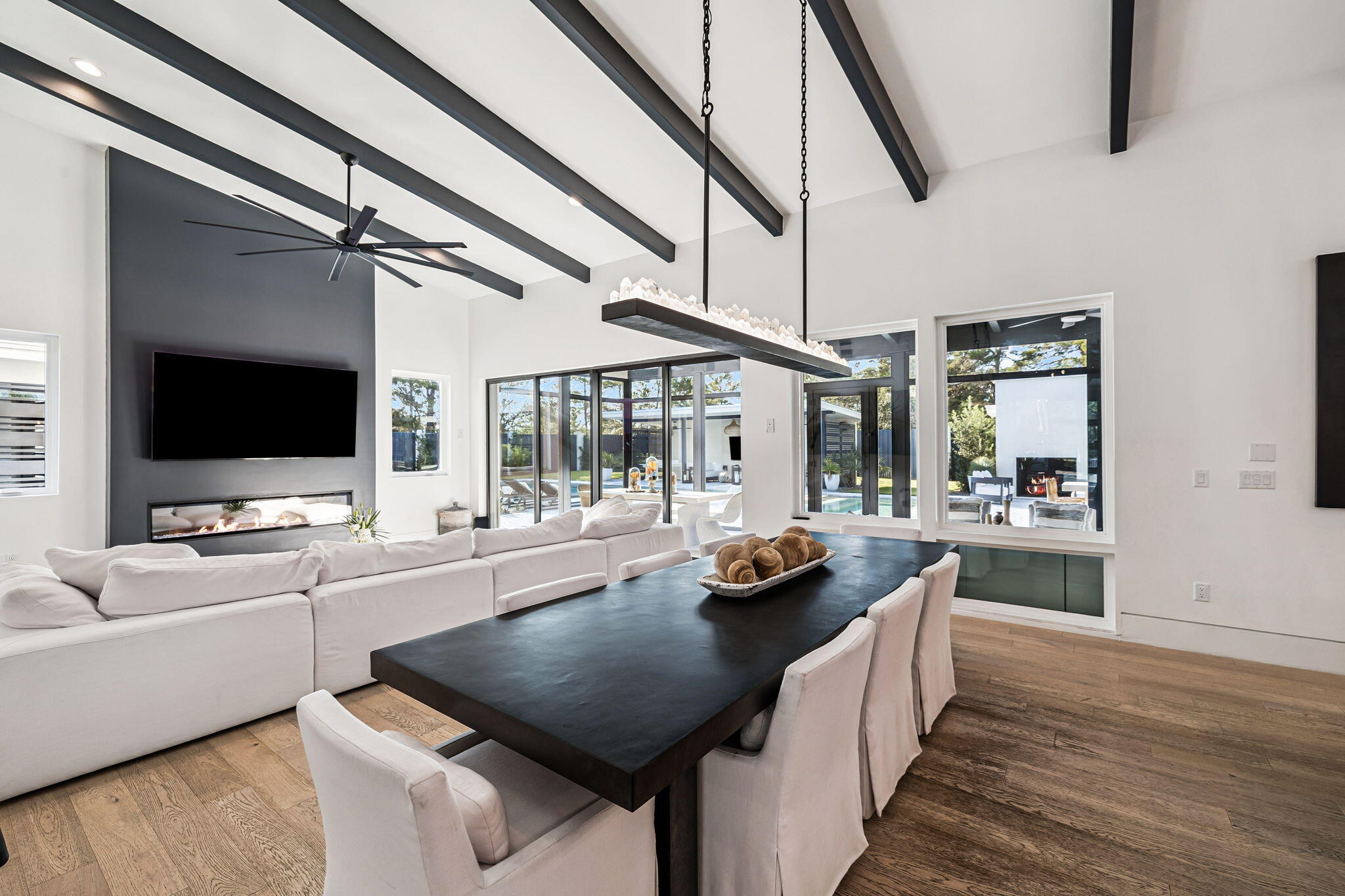 114 Surfside Drive Santa Rosa Beach, FL 32459 - Photo 11 of 45 a living room with furniture and a flat screen tv
