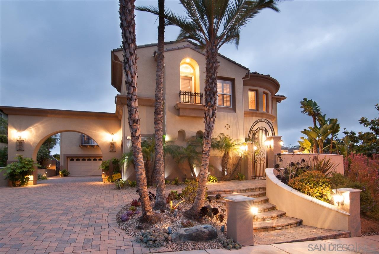 1445 Ravean Court Encinitas, CA 92024 - Photo 3 of 25 Beautiful porte cochere entry, driveway with pavers and easy care landscaping.