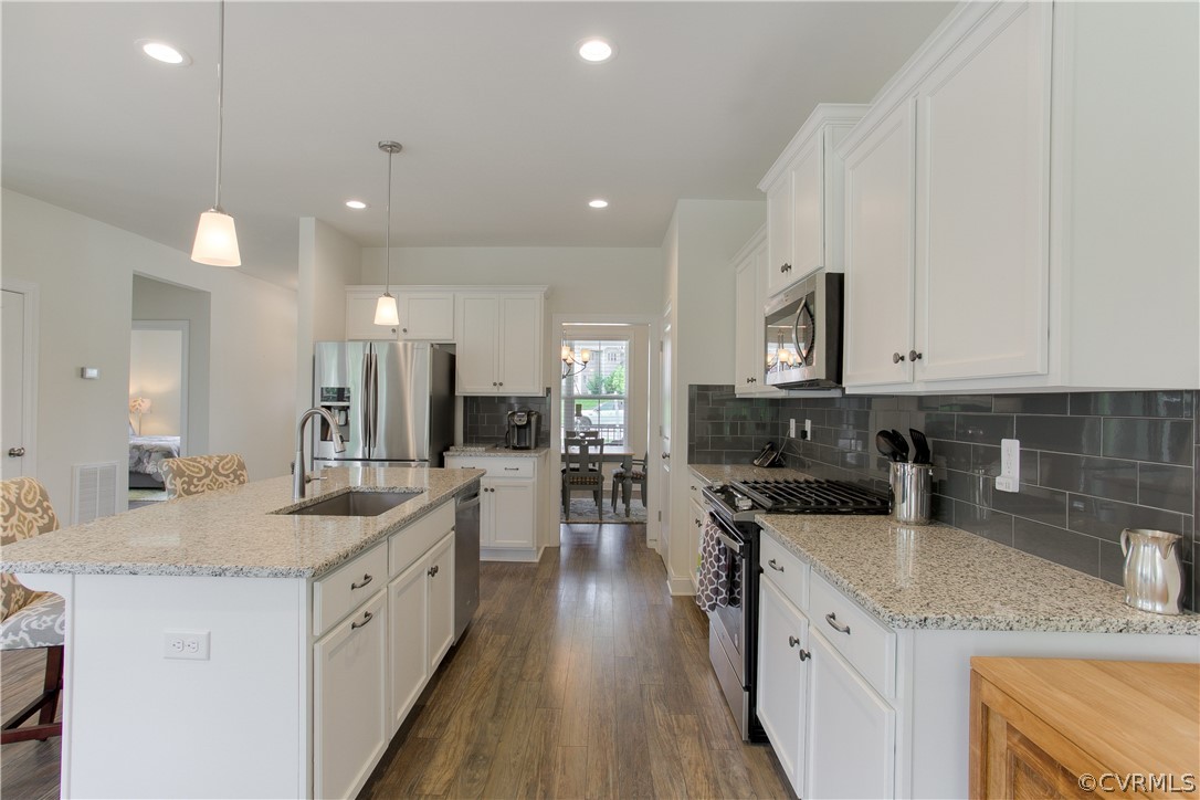 16019 Longlands Road Chesterfield, VA 23832 - Photo 13 of 50 Kitchen area looking into formal dining room