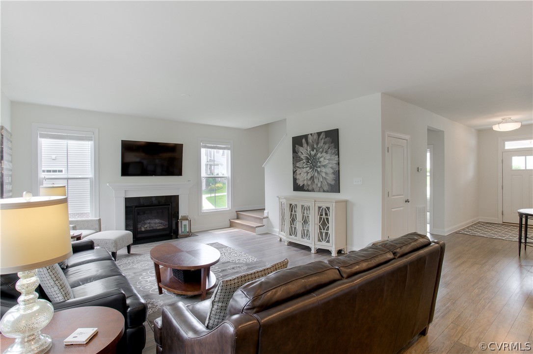 16019 Longlands Road Chesterfield, VA 23832 - Photo 17 of 50 Family room includes gas fireplace, tons of window