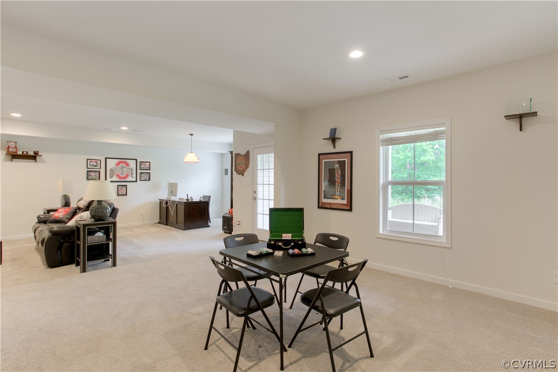 16019 Longlands Road Chesterfield, VA 23832 - Photo 36 of 50 The finished basement is huge and has an area that